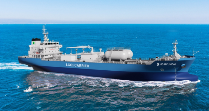 HD Hyundai Mipo steel cut for a 22,000 cbm LCO2 carrier - iMarine